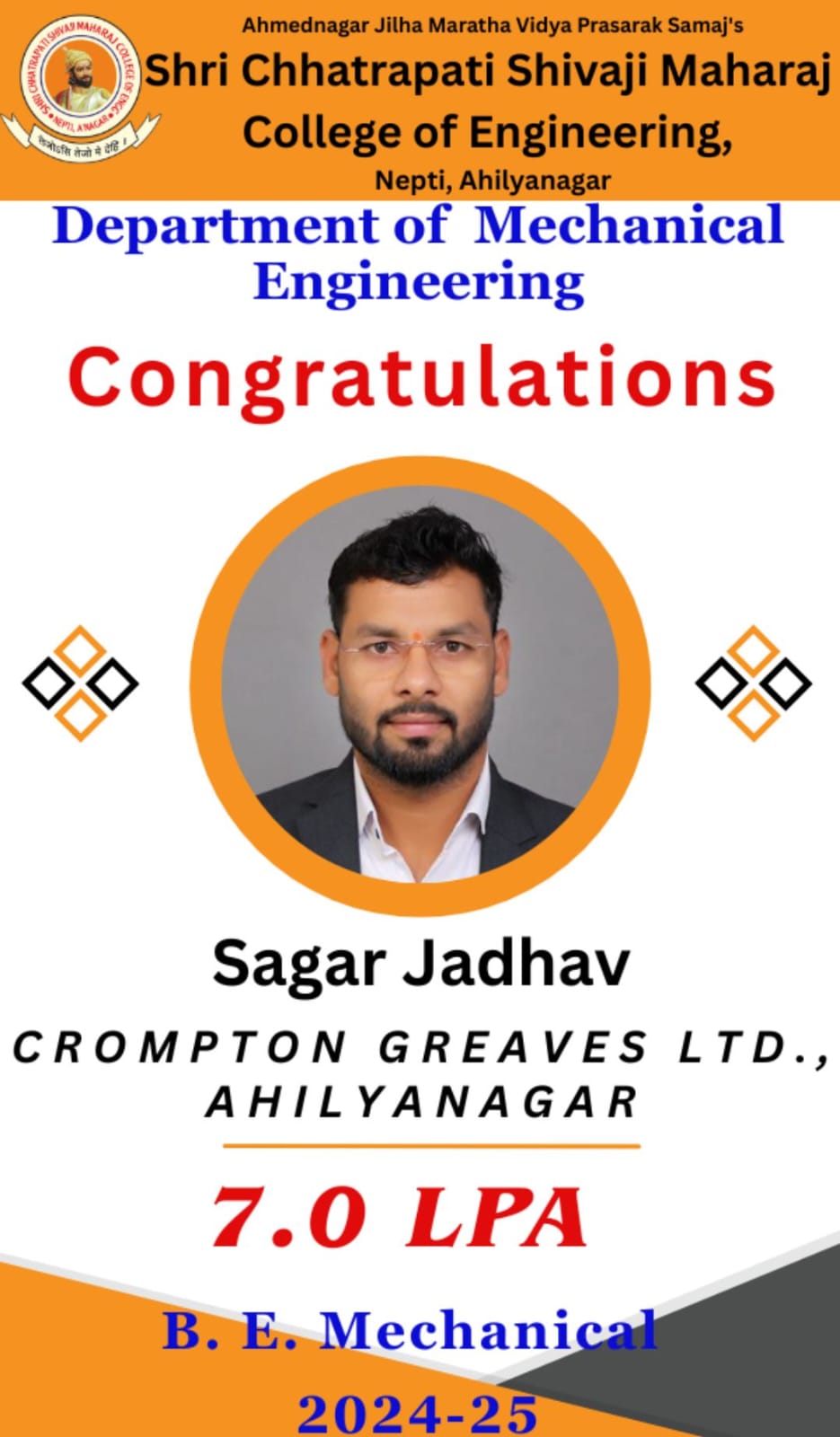 Congratulations For Placement