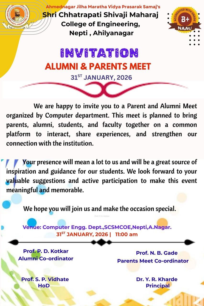 Alumni- Parents-teachers Meet in Computer Dept